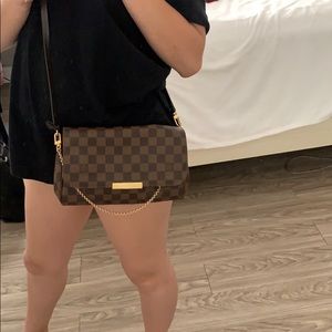 Louis Vuitton favorite Damier ebene MM canvas